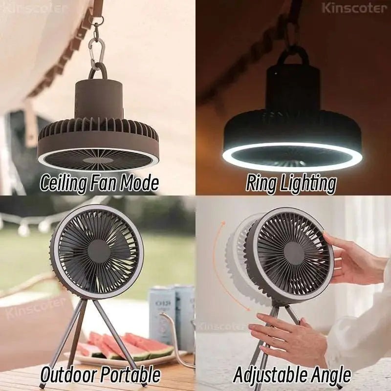 10000mAh Camping Fan