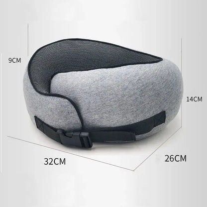 Travel Neck Pillow Non-Deformed Airplane Pillow Travel Neck Cushion Durable U-Shaped Travel Memory Cotton Nap Neck Pillow - Image #8