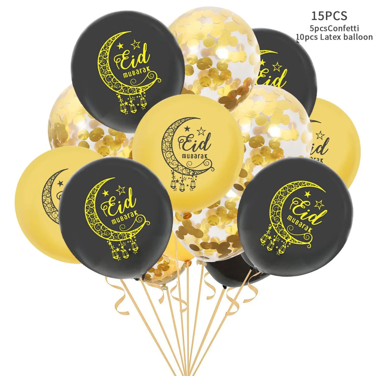 Eid Mubarak Latex Balloon Ramadan Kareem Decoration Festival Party Supplies - Image #4