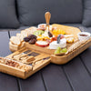 Bamboo Cheese Board Four-piece Set Of Stainless Steel Knives - Image #1