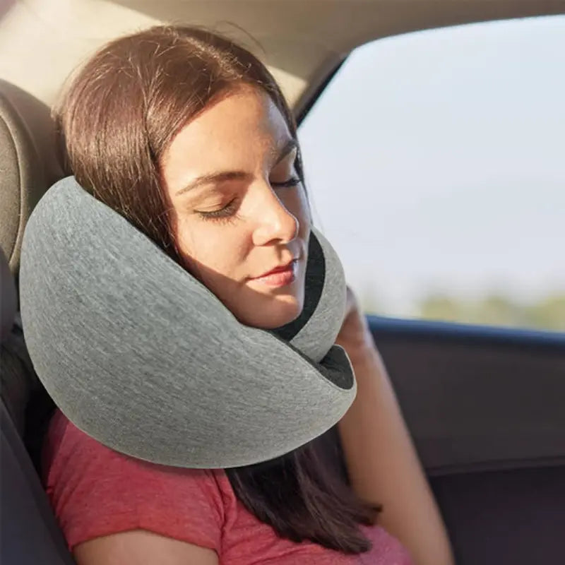 Travel Neck Pillow Non-Deformed Airplane Pillow Travel Neck Cushion Durable U-Shaped Travel Memory Cotton Nap Neck Pillow - Image #4