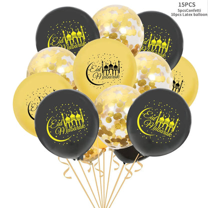 Eid Mubarak Latex Balloon Ramadan Kareem Decoration Festival Party Supplies - Image #2