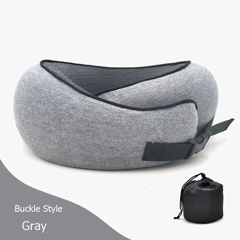 Travel Neck Pillow Non-Deformed Airplane Pillow Travel Neck Cushion Durable U-Shaped Travel Memory Cotton Nap Neck Pillow - Image #9