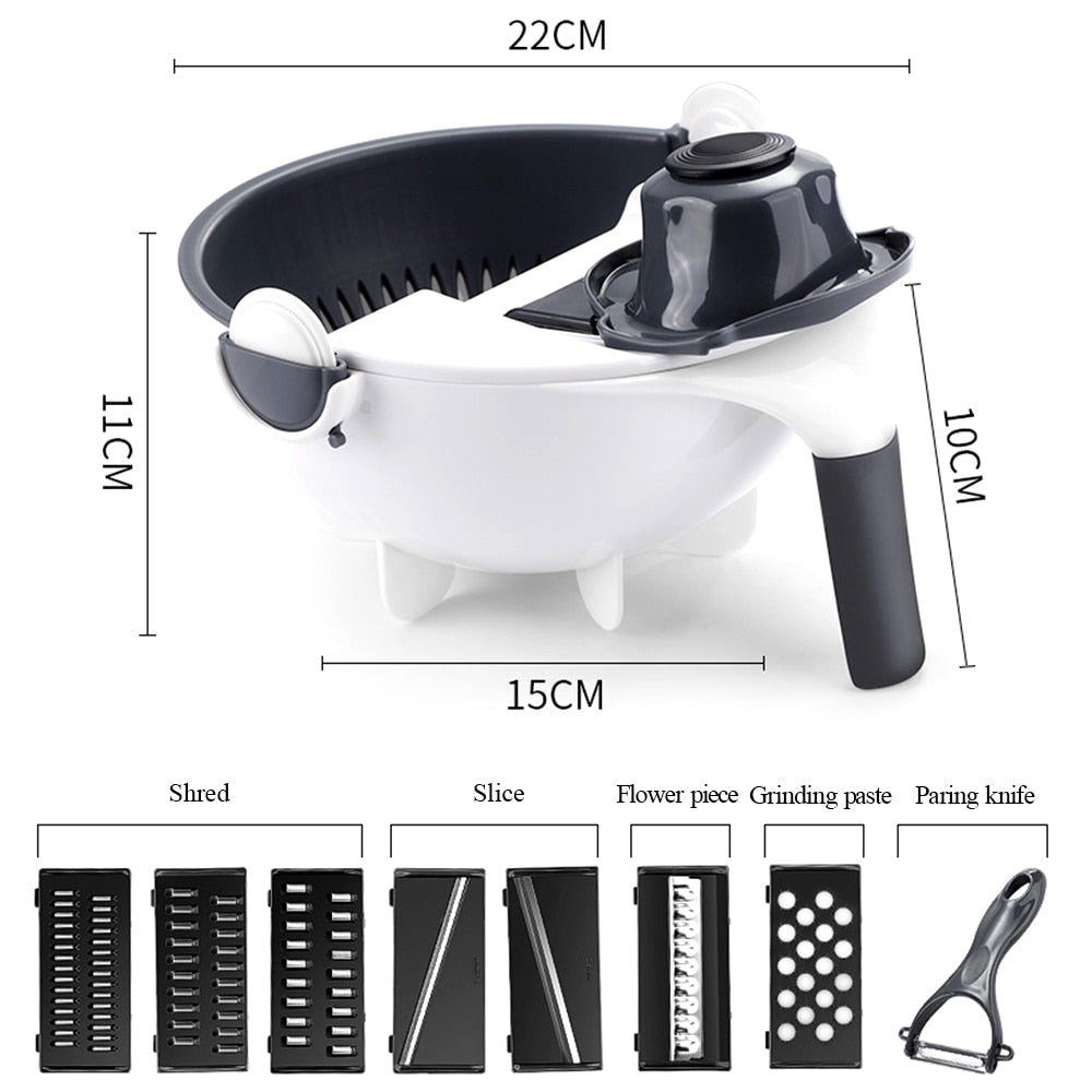 Multifunctional Rotate Vegetable Cutter