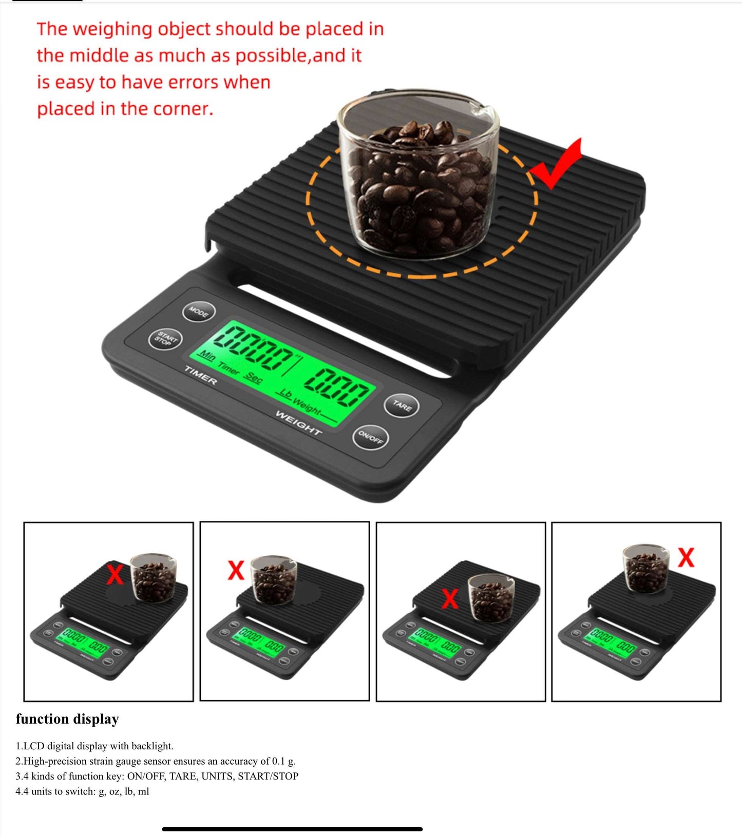 Ultimate High Precision Digital Kitchen Scale