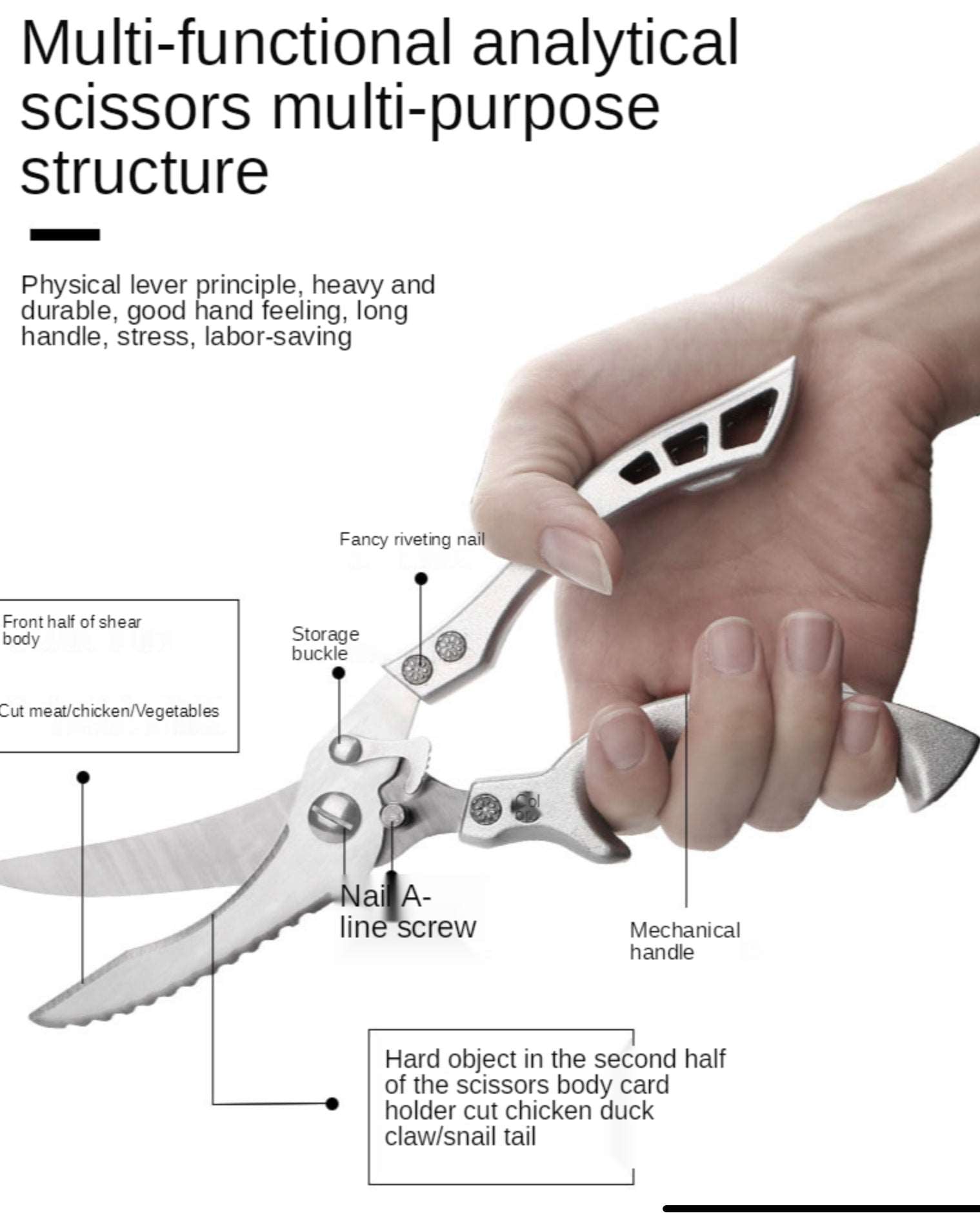 Kitchen Powerful Chicken Bone Scissors