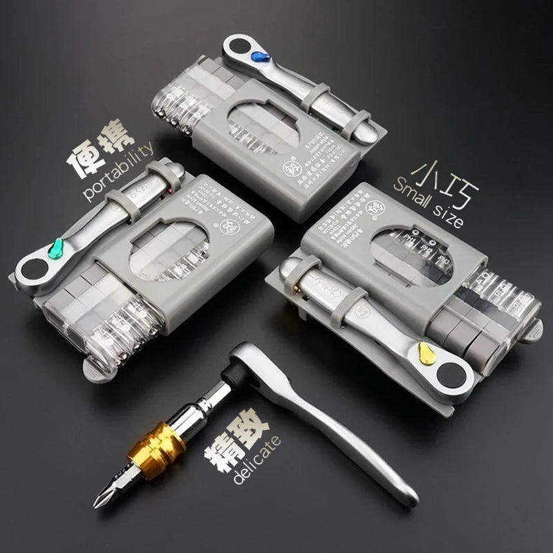 XIAOMI Multifunctional Mini Ratchet Wrench Screwdriver Bit Set Special Shaped Lotted Phillips Screwdriver DIY Home Hand Tool