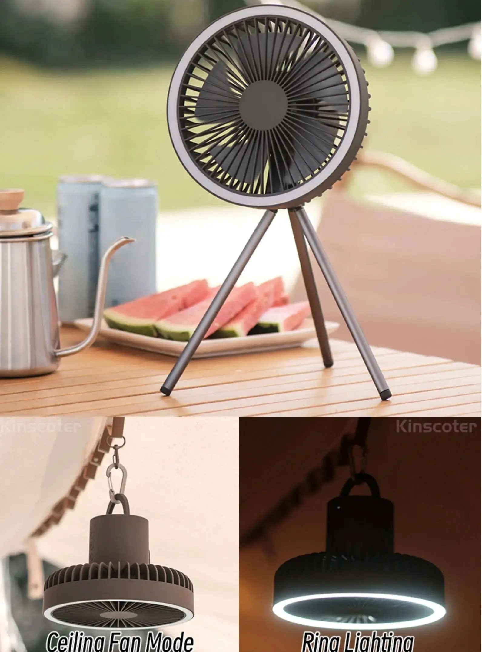 10000mAh Camping Fan