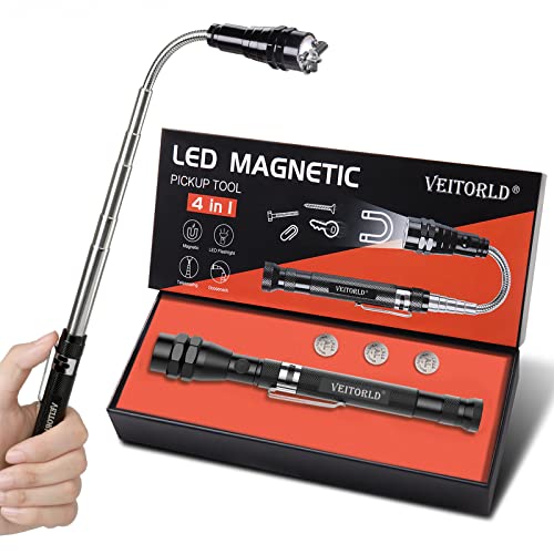 Veitorld Extendable Magnetic Flashlight